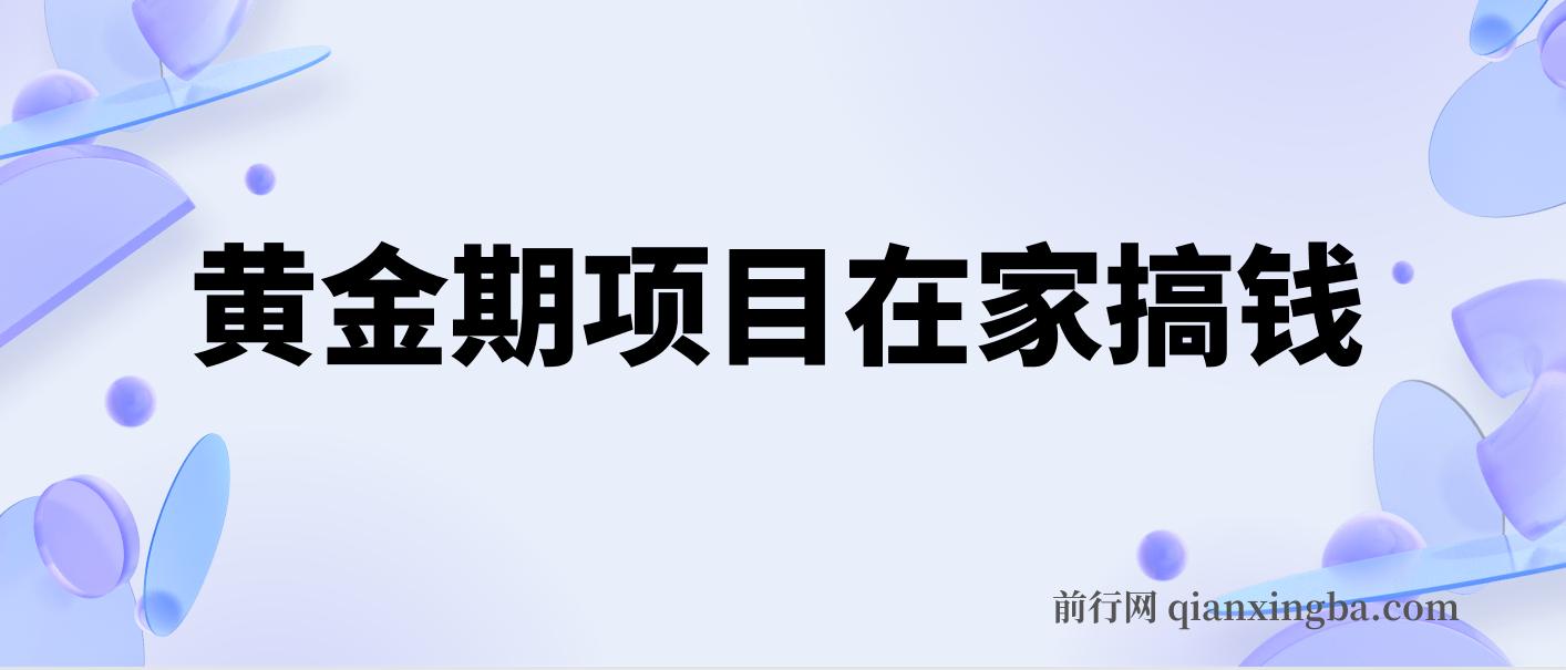 黄金期项目，电商搞钱！一个人，一部手机，在家可做，每天收入500+ 图片