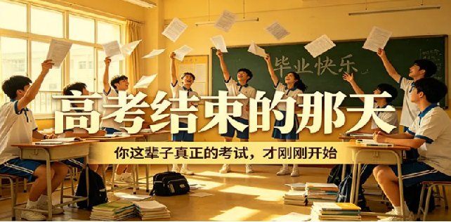 公众号付费文章《高考结束的那天，你这辈子真正的考试，才刚刚开始》