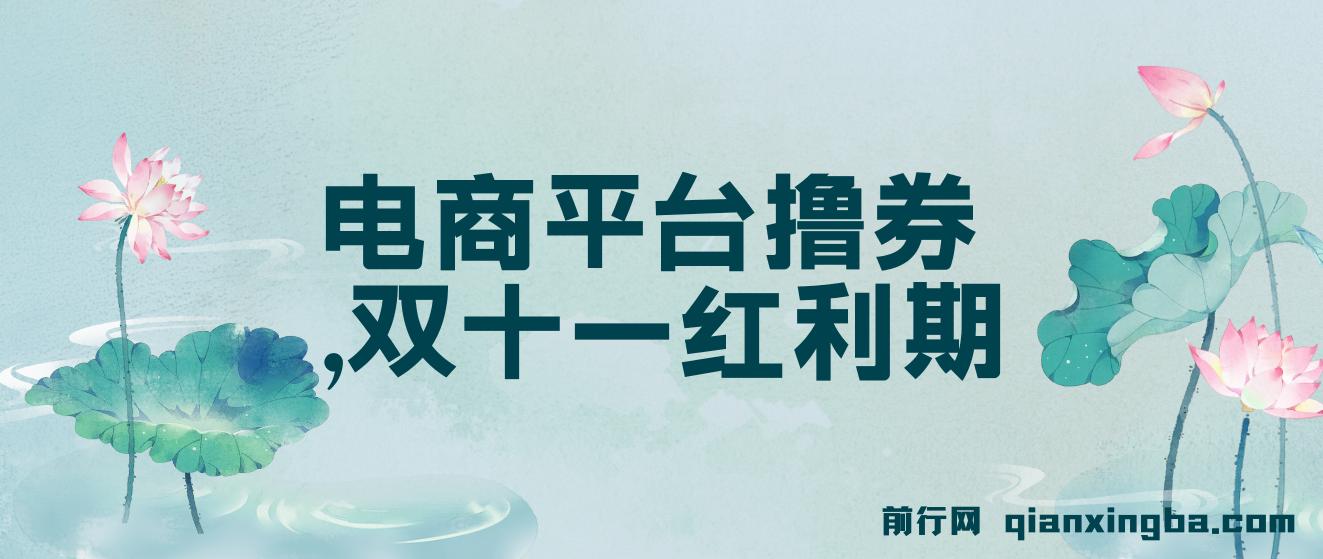 电商平台撸券，双十一红利期，新手也能单号日入300+