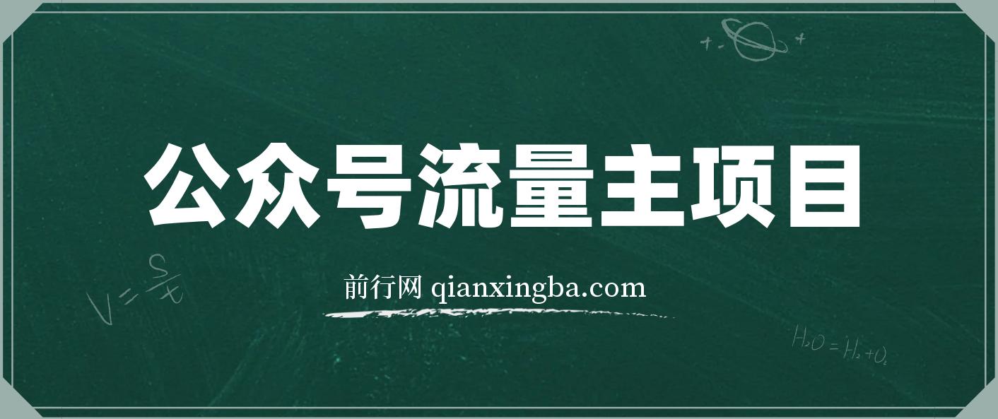 公众号流量主项目，从入门到精通，每天半小时，收入1000+ 图片